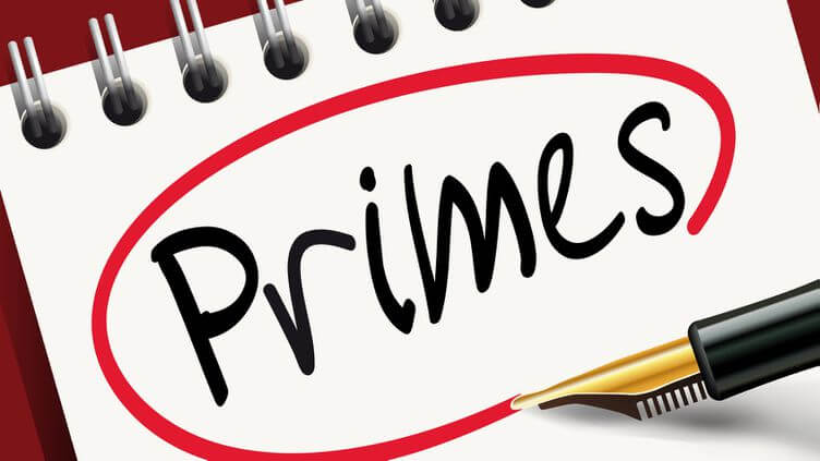 'Primes' encerclé en rouge